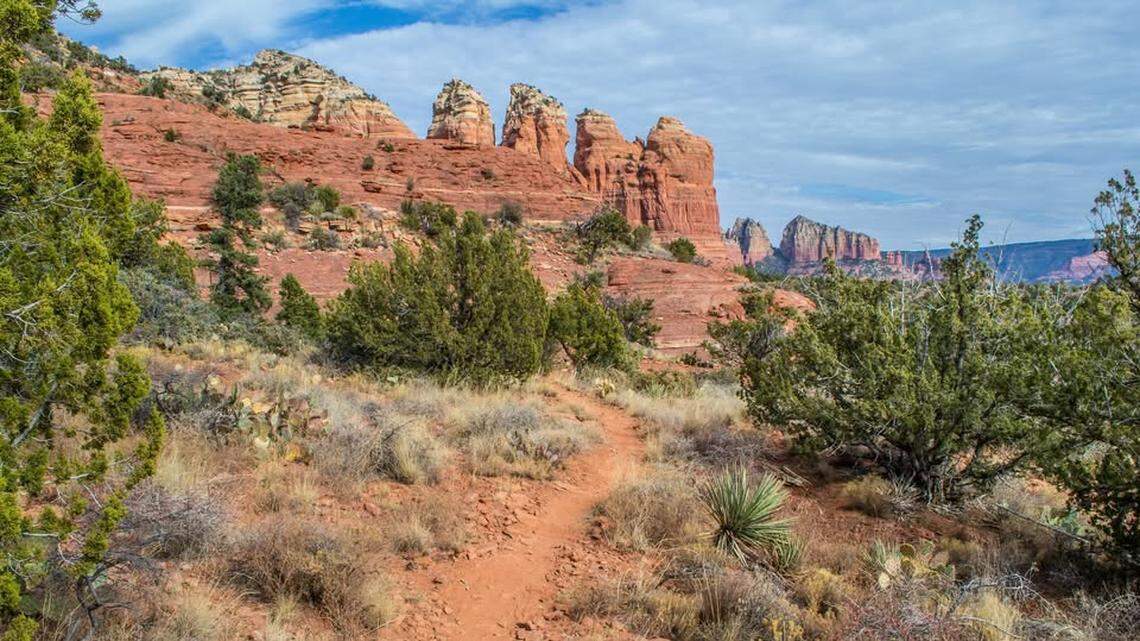The Thunder Mountain Trail is pictured during the daytime. A hiker got trapped in the dark in Sedona.