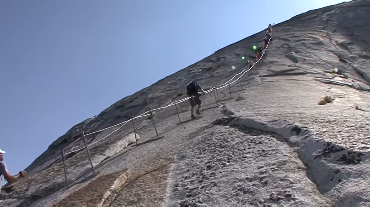 A young student slipped to her death while descending the cable system on Half Dome in Yosemite National Park.