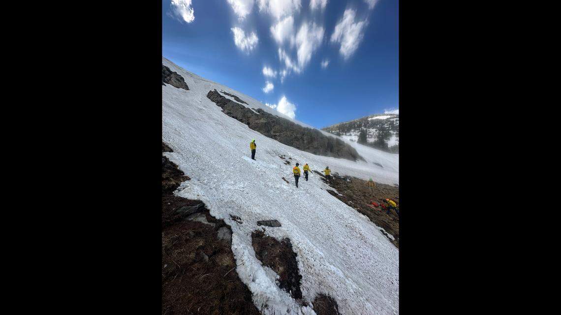 The hiker fell just west of St. Mary’s Glacier.