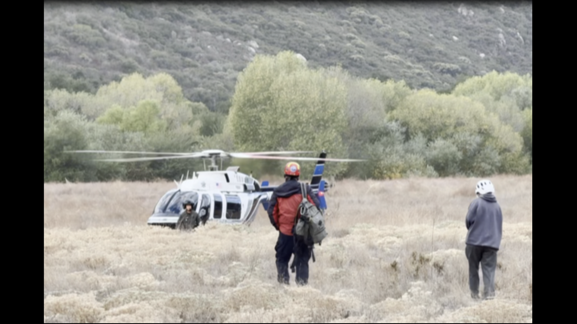 Multiple agencies scoured the area for the woman, according to deputies.