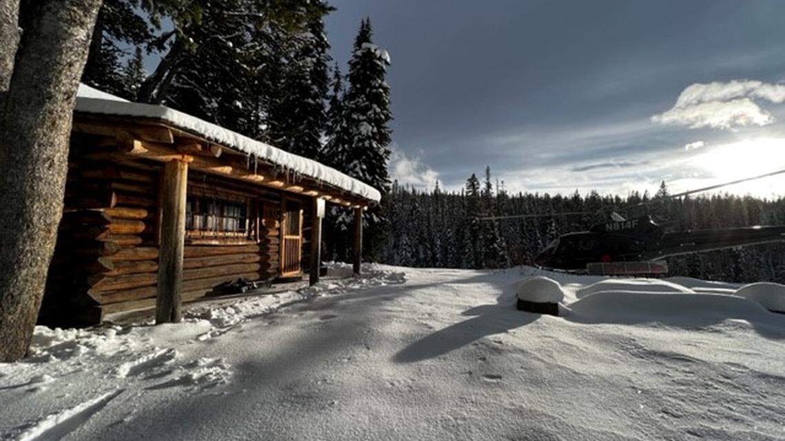 An injured person was trapped in their remote and snowy cabin Nov. 11 near West Yellowstone, Montana, rescuers said.