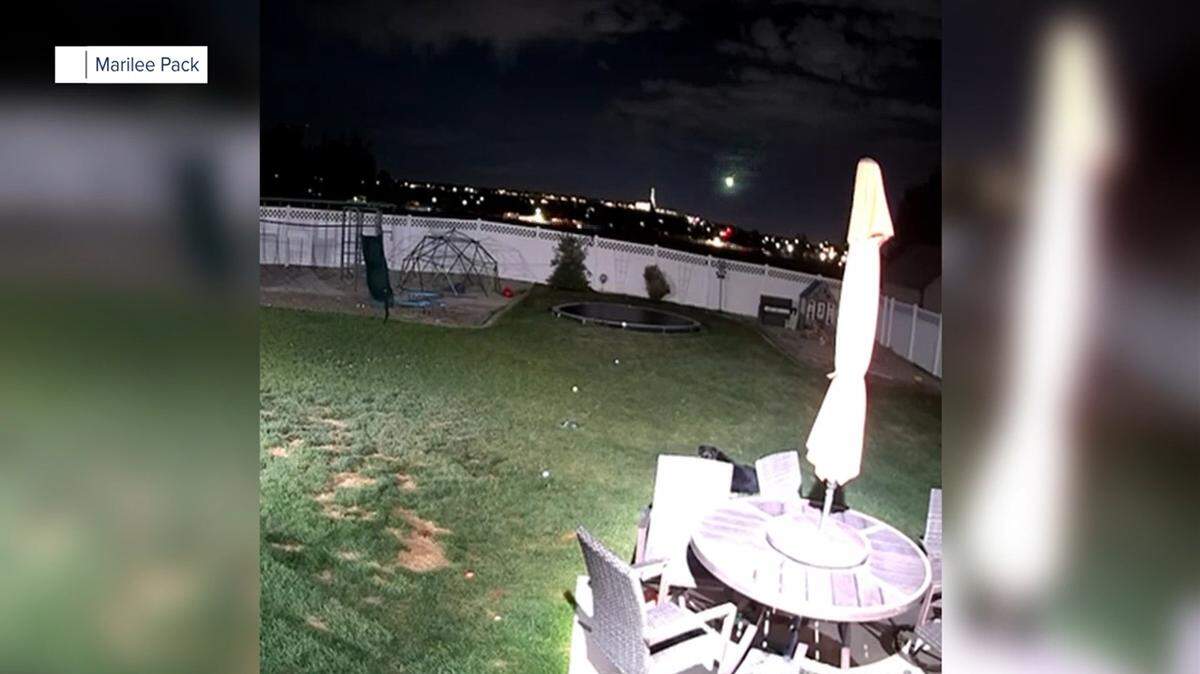 More than 100 people reported seeing a bright green fireball over western U.S. skies on Saturday, May 3.