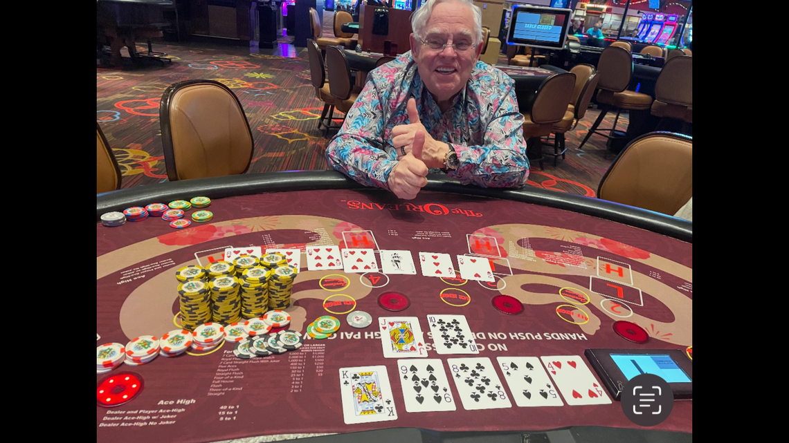 The $169,951 jackpot winner is pictured.