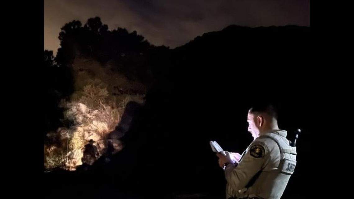 The hiker missed her checkout time at a cabin, deputies say.