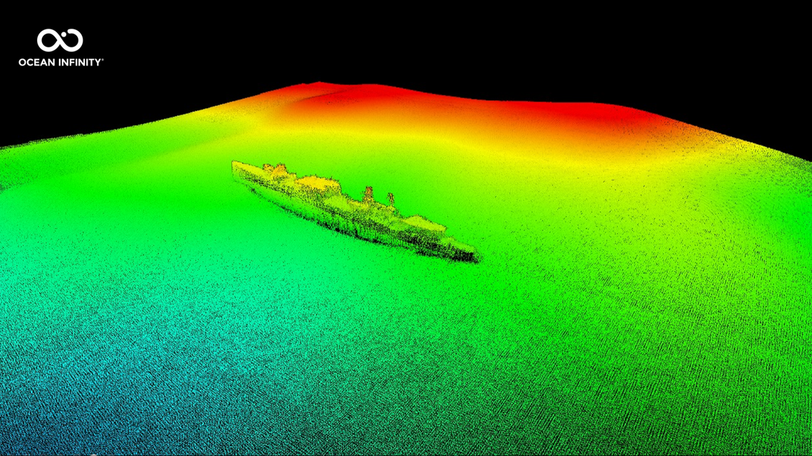 Data from the vehicles showed “the stunning and unmistakable image of a sunken ship 3,500 feet below the surface,” within Cordell Bank National Marine Sanctuary, the team said.