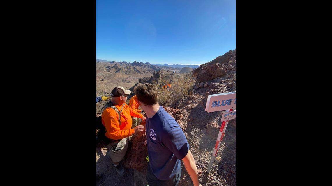 A 67-year-old woman was airlifted to a hospital after falling during a hike in Arizona, rescuers said.