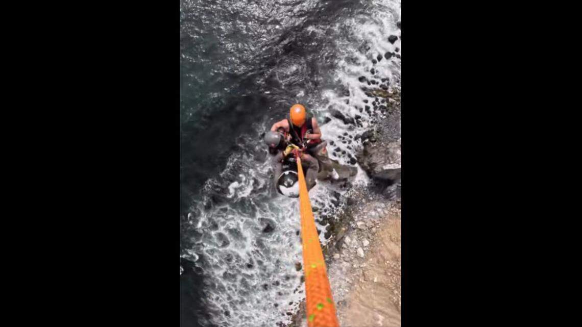 Two hikers were rescued near Elephant Rock in the Point Reyes National Seashore, deputies said.