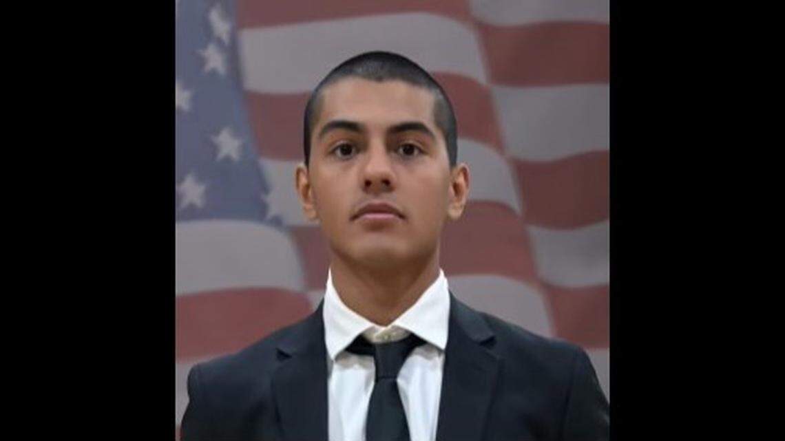 A firefighter recruit was killed in a hit-and-run on the freeway after getting into a car accident, California rescuers say. 