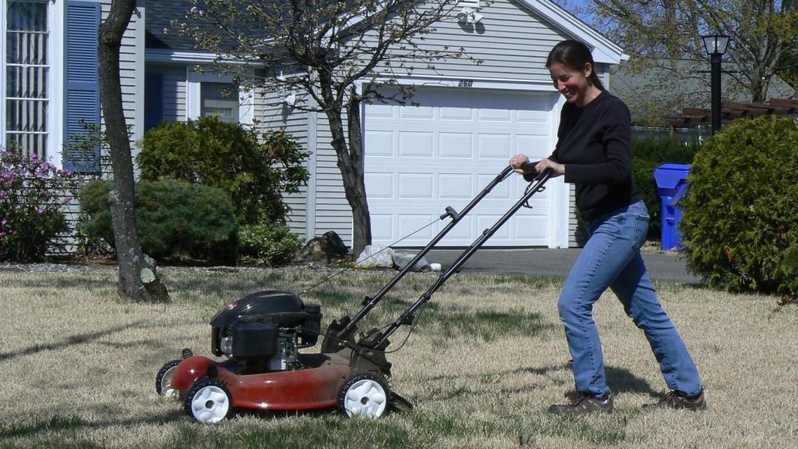 Sacrifices made for science: Researcher Susannah Lerman (pictured) and colleagues gave free lawn-mowing to those who participated in the study.