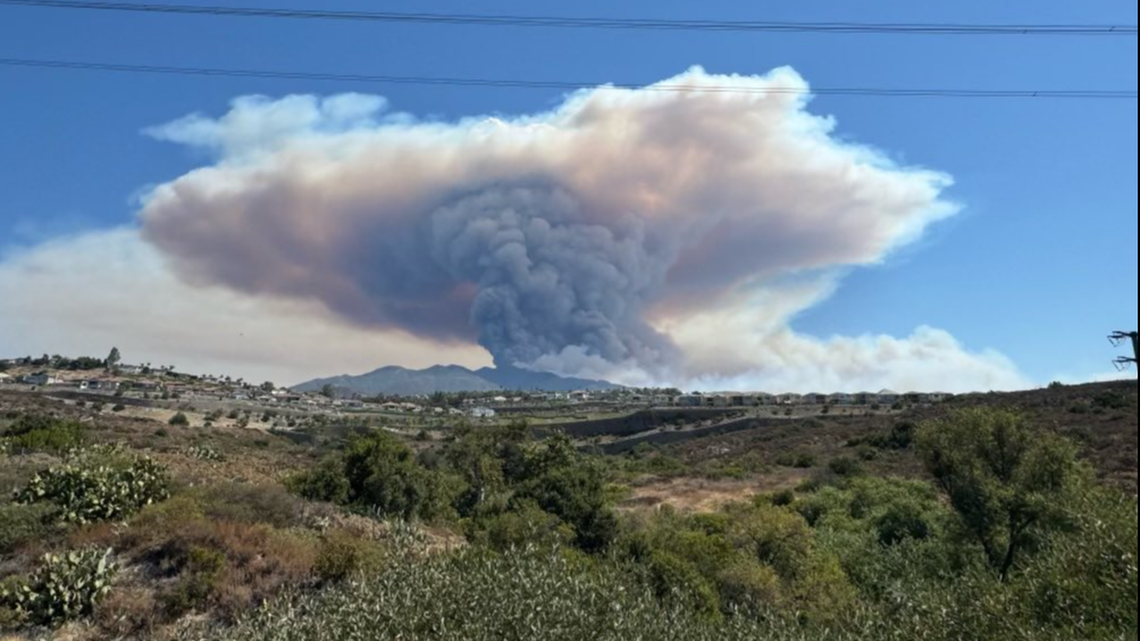 The Airport Fire started in Trabuco Canyon in Orange County on Monday, Sept. 9, and quickly grew into Riverside County, CalFire reports.