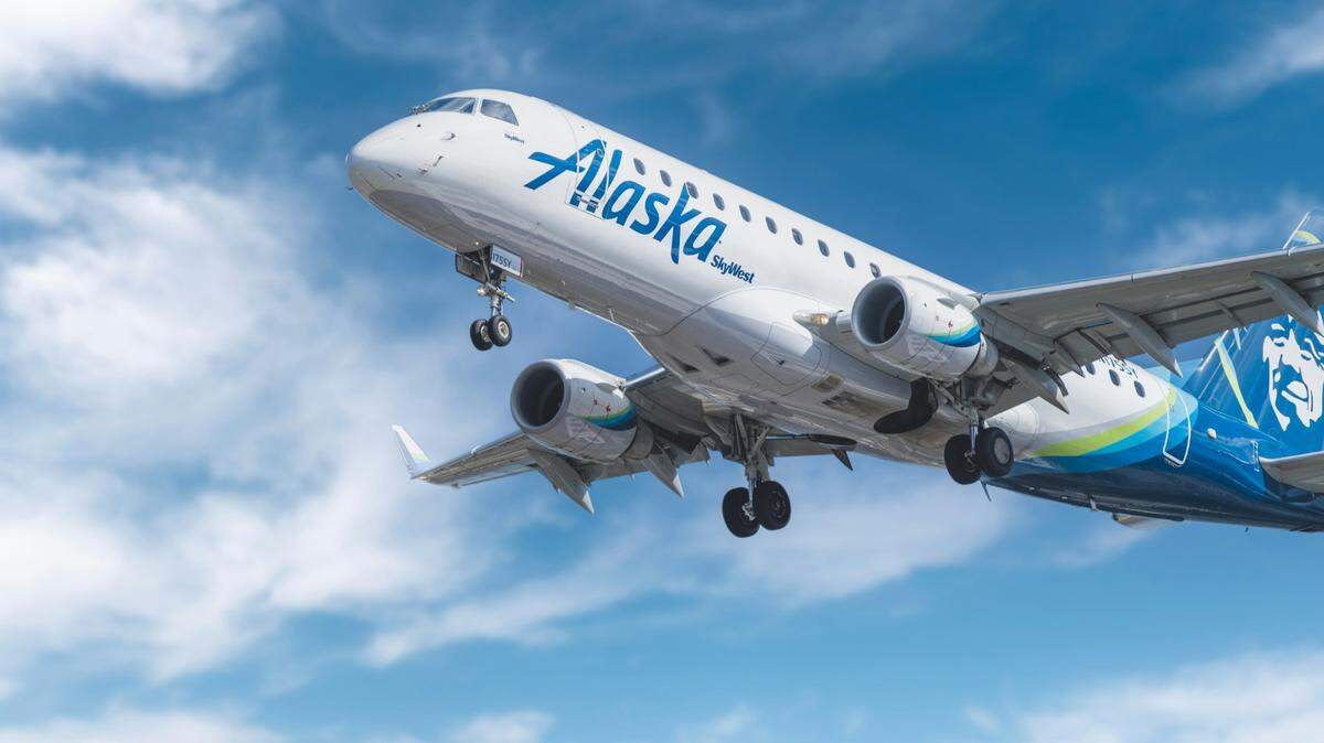 An Alaska Airlines Boeing 737 sustained a cracked windshield while landing in Portland on March 17, the airline says.