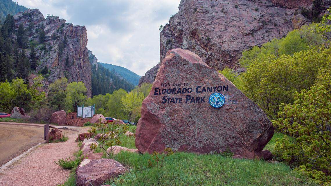 A climber was found unconscious after falling at a state park, Colorado officials said.