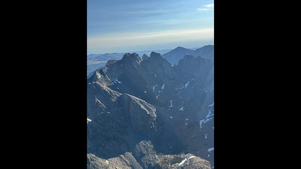 The rugged and difficult terrain of Cloud Peak area is pictured.