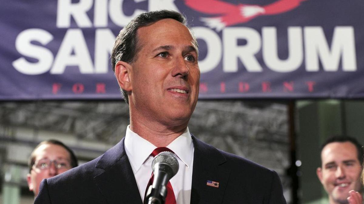 Rick Santorum, shown in 2015 launching his failed presidential bid, on Sunday suggested teens protesting gun violence should instead learn CPR and practice responding to mass shootings.