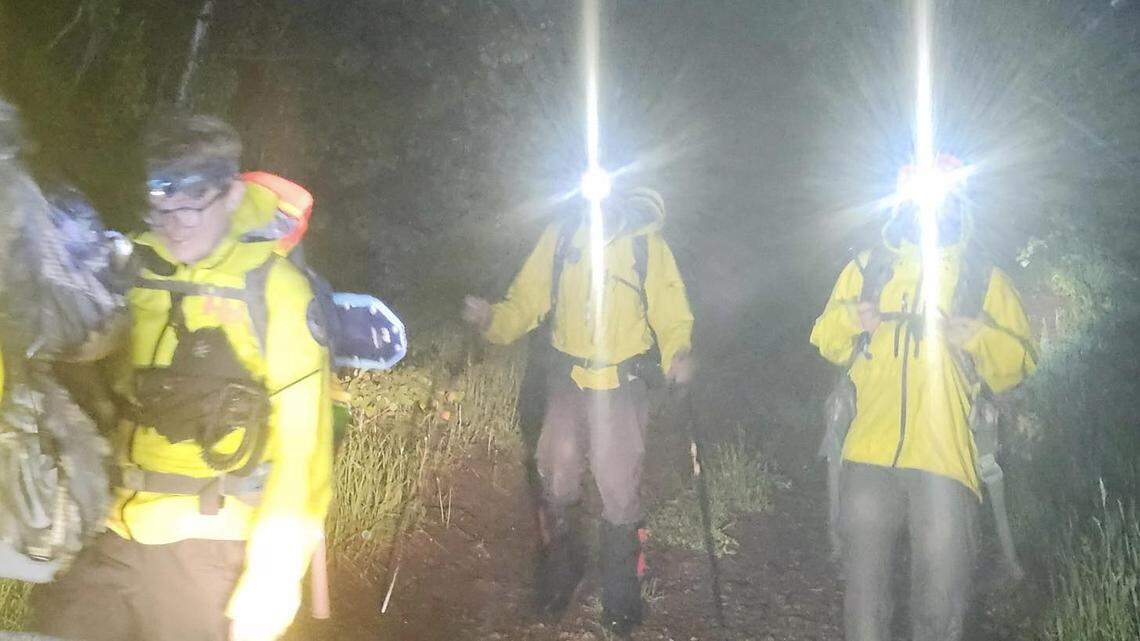 Six lost Texas hikers were rescued from a rugged Colorado mountain after they were trapped for an entire day, officials said.