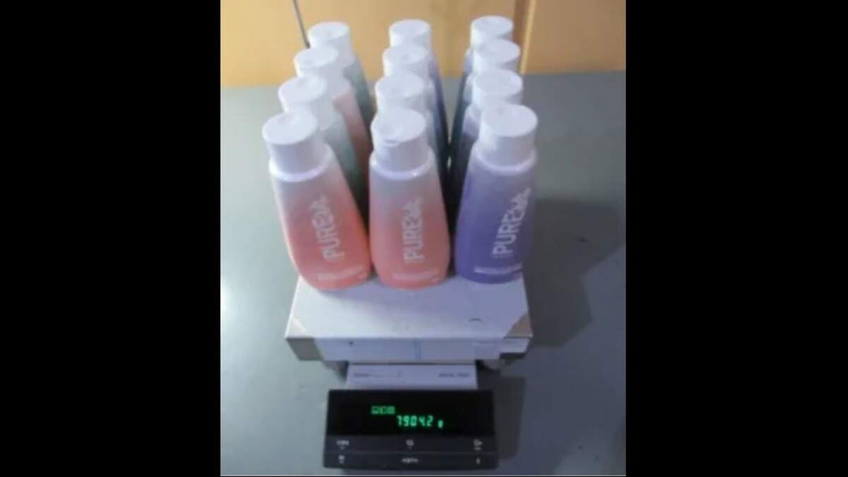 The substance was analyzed and tested positive for methamphetamine, according to the officials.