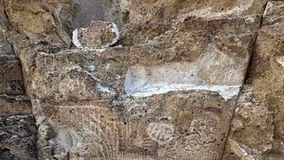 A $1,500 reward has been offered for tips on the vandalism of ancient petroglyphs at the Volcanic Tableland near Bishop, California.