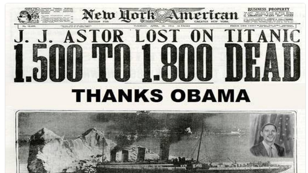 A humorous backlash mocks a spate of online posts blaming former President Barack Obama for the federal response to Hurricane Katrina.