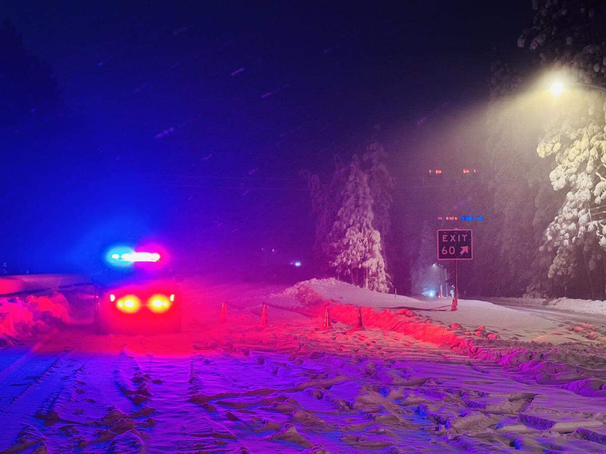 Snow and dangerous conditions continue to foul traffic over the Sierra Nevada mountains.