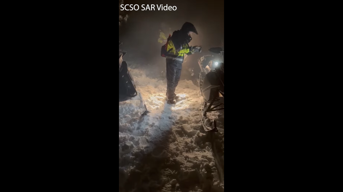 The hiker awaited rescue for hours along the Pacific Crest Trail, deputies say.