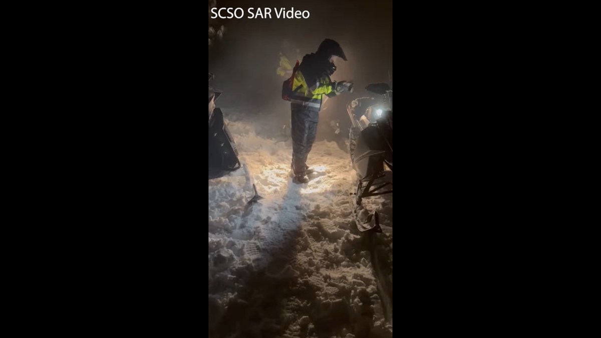 The hiker awaited rescue for hours along the Pacific Crest Trail, deputies say.