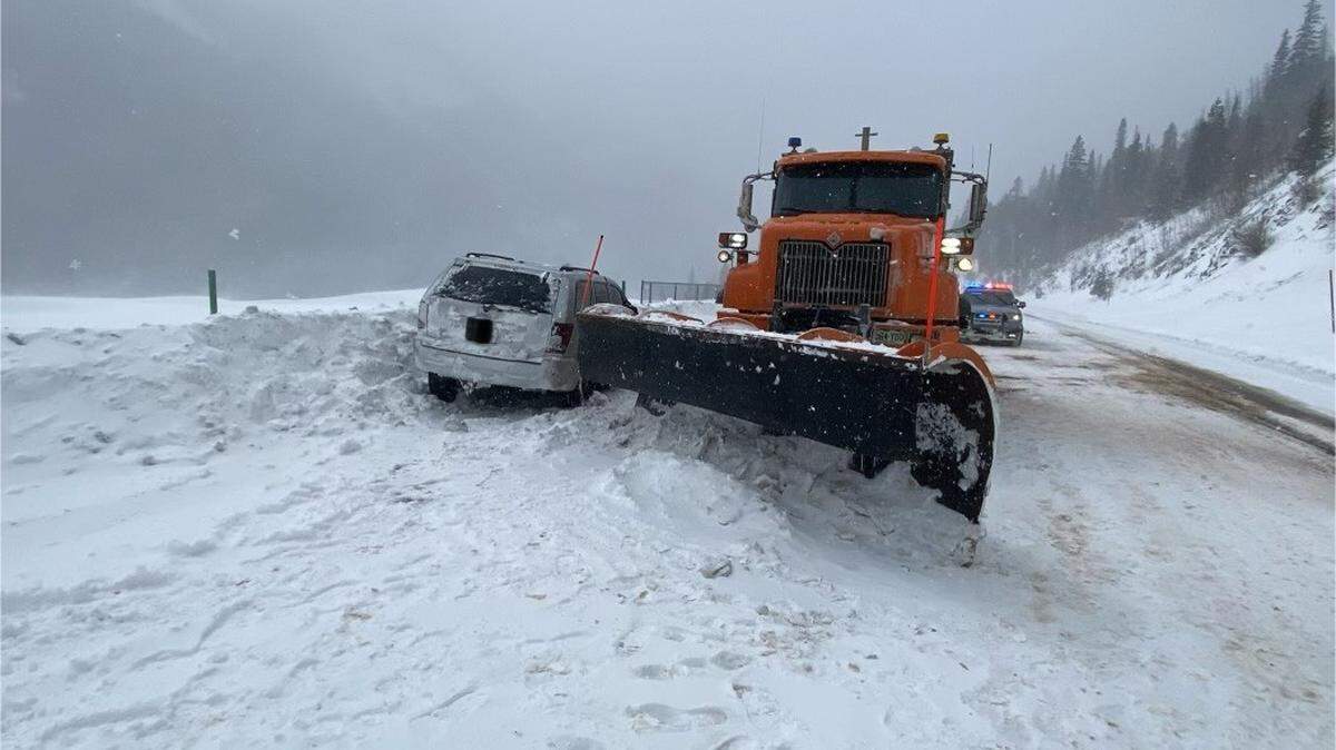 A 33-year-old driver crashed into a snow plow March 14 after deputies said he was driving on a closed highway in Grand County.