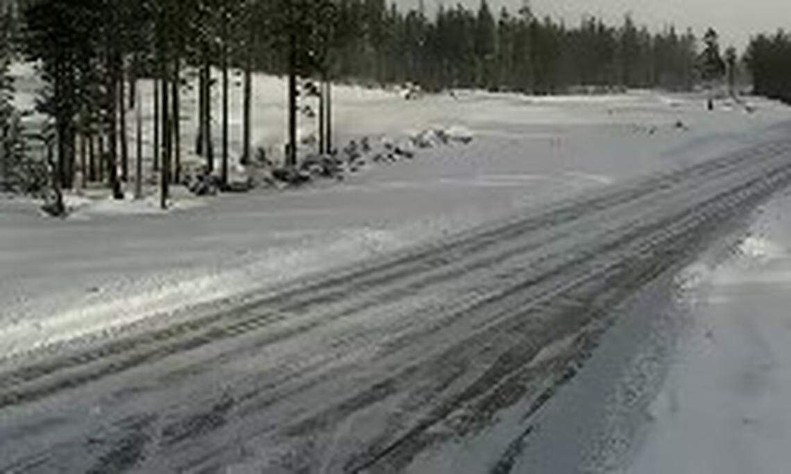 Interstate 80 at the Donner Summit.
