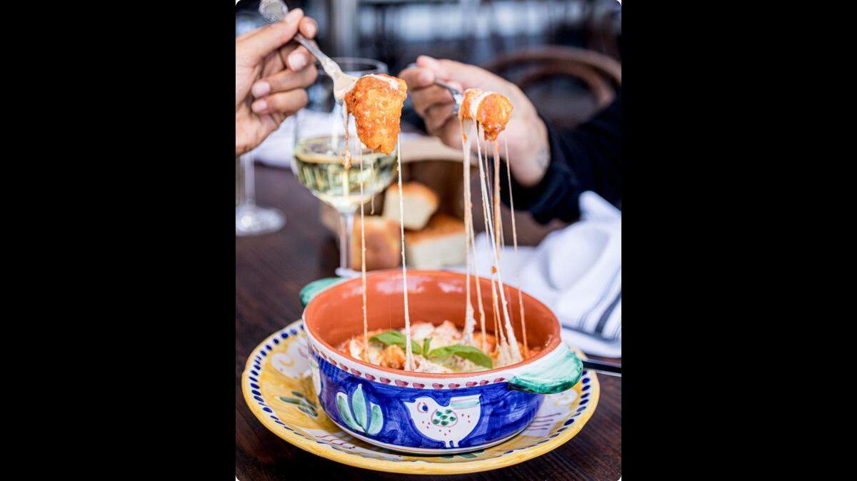 A dish from Cesarina is pictured. It’s an Italian restaurant in San Diego that ranked No. 1 on a list from Yelp.