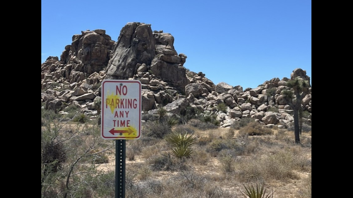 Some of those vandalized items include, “signs, bathrooms and dumpsters,” Joshua Tree National Park officials said.