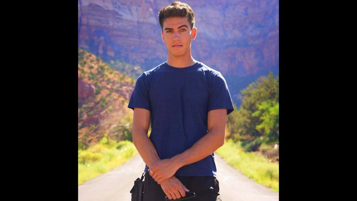 A 23-year-old hiker is missing after texting a friend he reached a snowy mountain peak, Colorado rangers say.