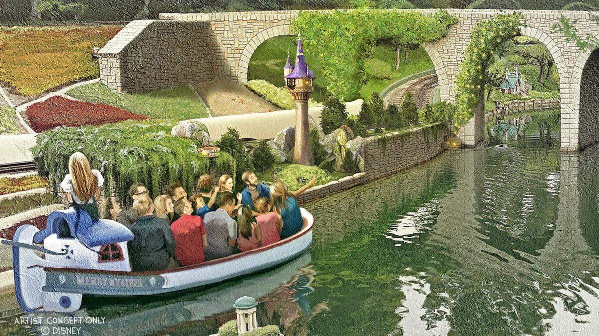 The tower will debut in the Storybook Land Canal Boats ride as part of the Southern California theme park’s official 70th anniversary celebration this winter