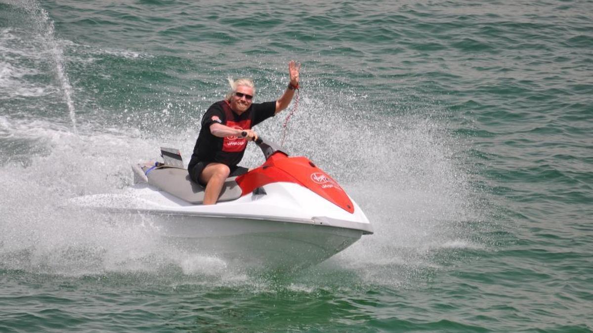 British billionaire Richard Branson rode out Irma on his Caribbean island – unharmed by looters, despite online rumors.
