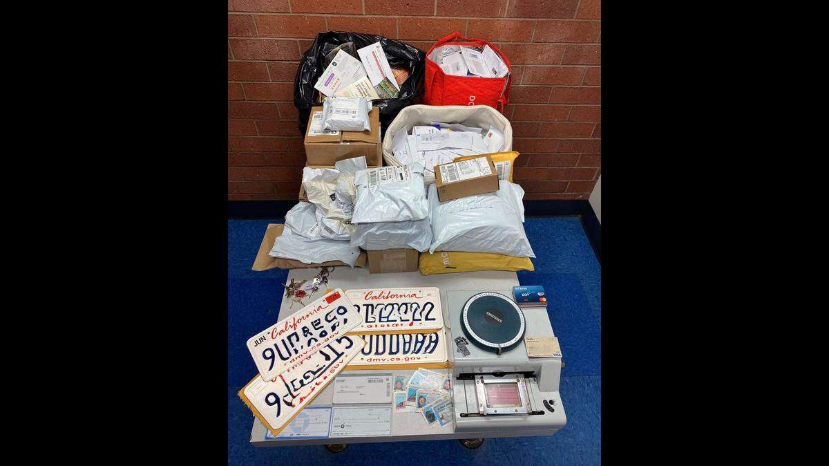Most of the stolen items were from Santa Clara County, police said.