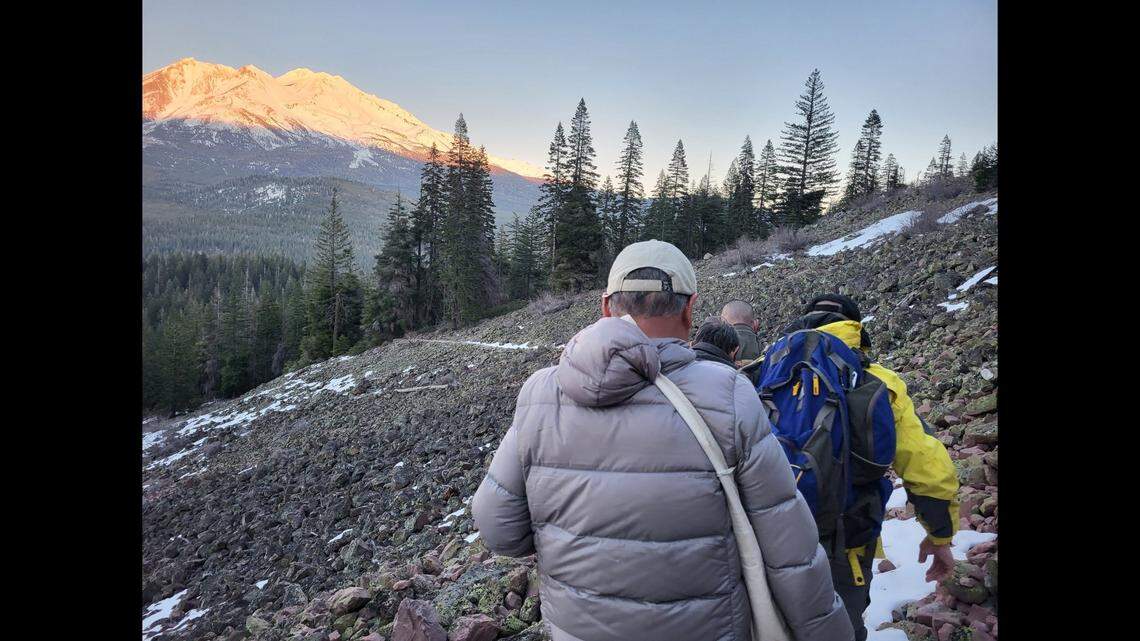 Rescuers guided the pair of hikers down the trail, Siskiyou County deputies said.