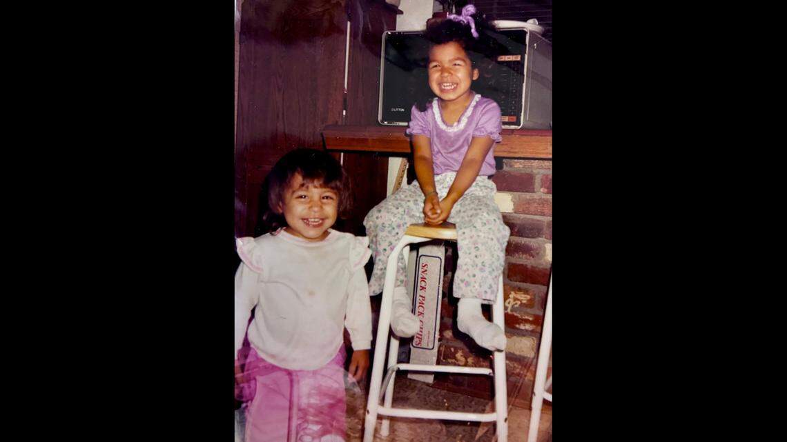 The girls were adopted after spending time in foster care, deputies said.