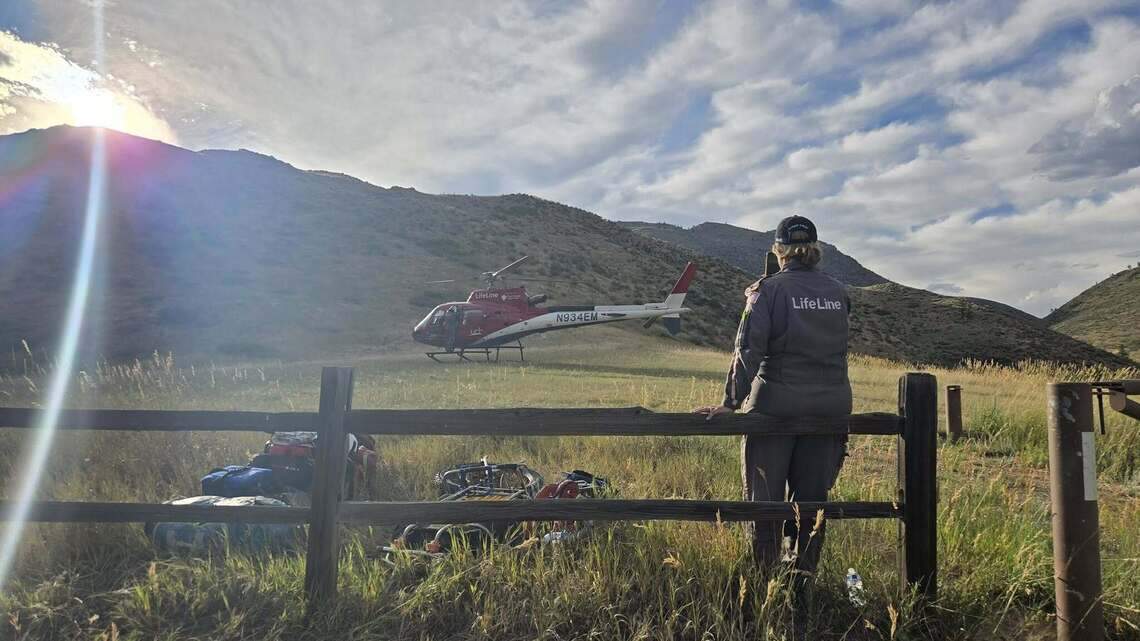 Hiker falls and slides almost 100 feet down rock face in Colorado, officials say