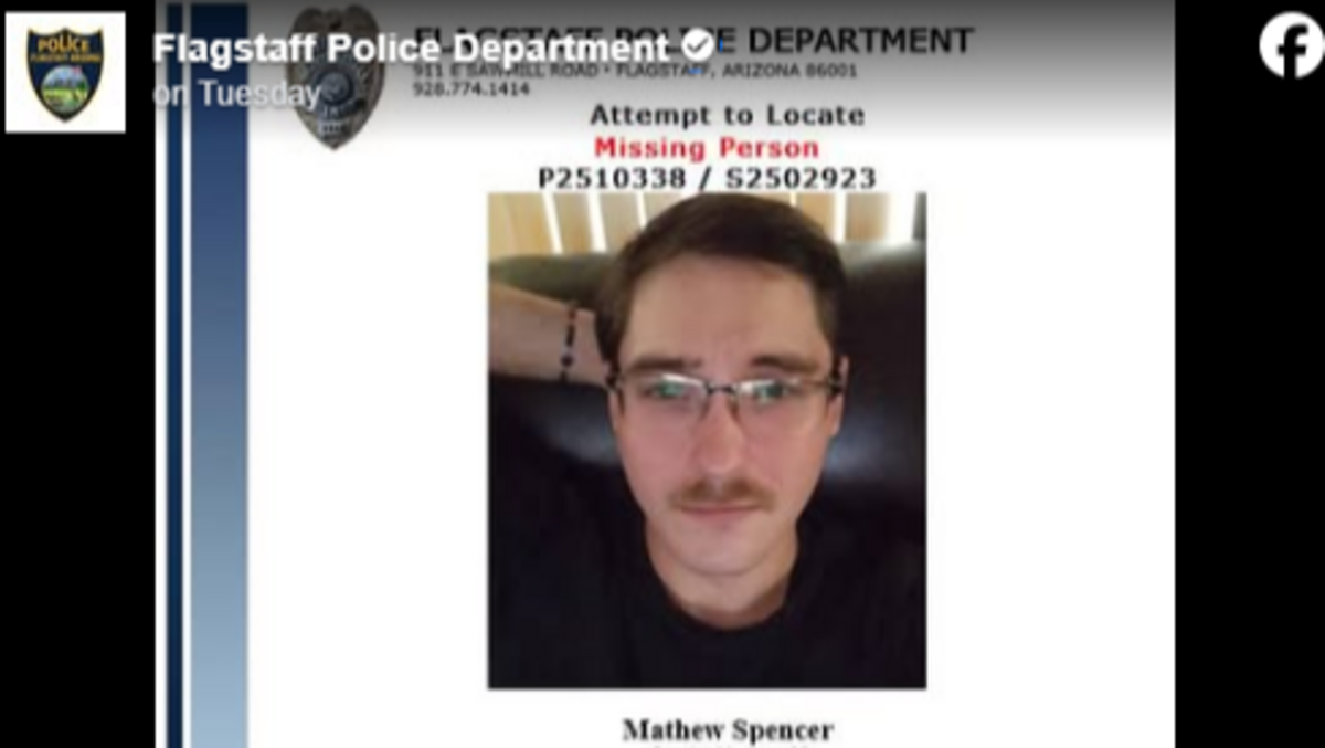 A man went missing after his car broke down, Arizona police said.