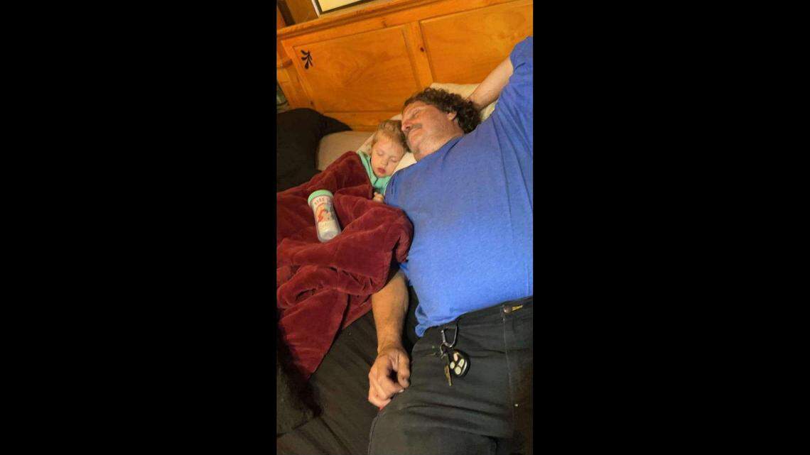 Jonathan Mauk pictured with his granddaughter.