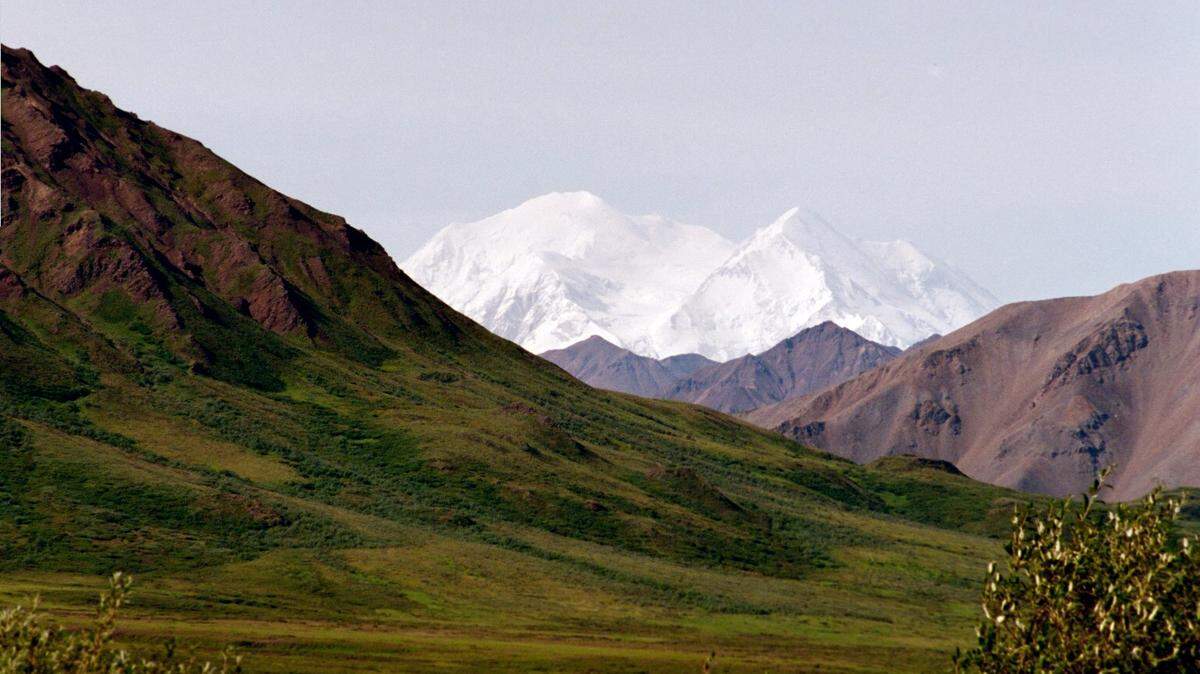 A mountain at Denali National Park in Alaska, where a climber fell to her death on Mount Johnson.