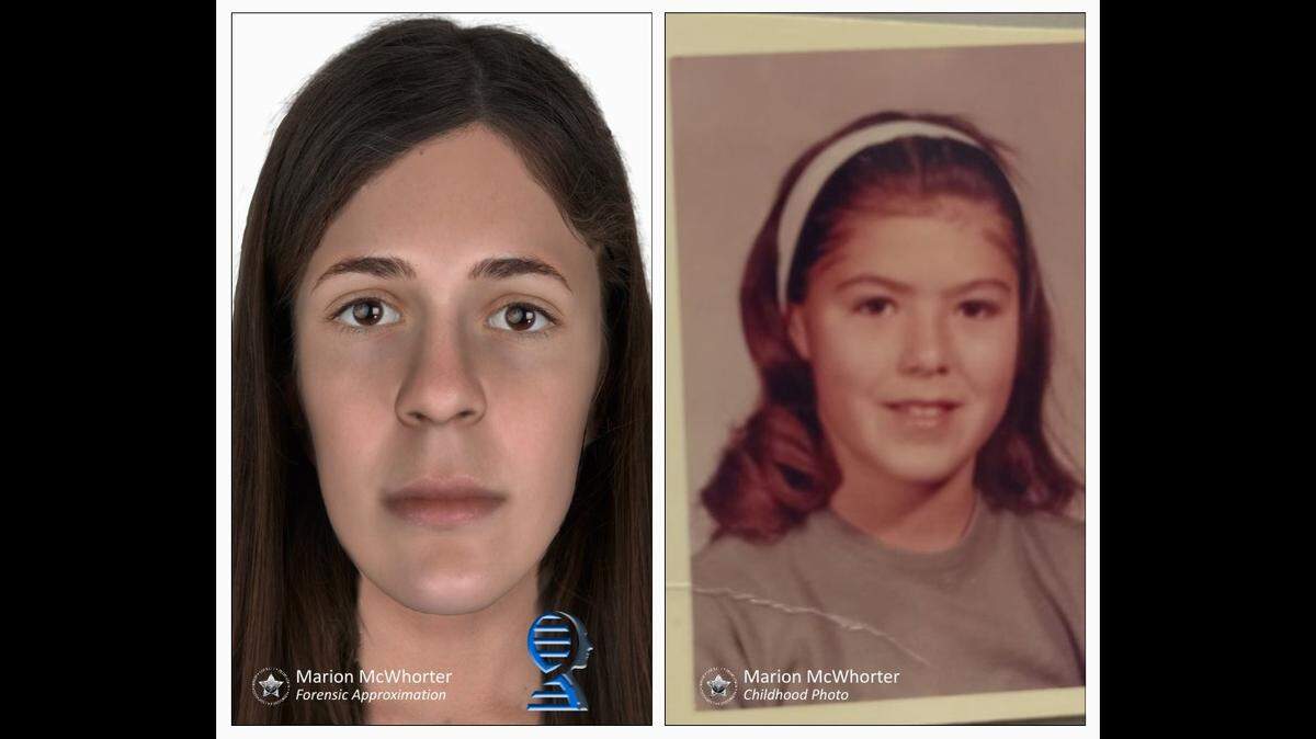 Remains found by a moss hunter in 1976 were identified as a missing woman, police say.