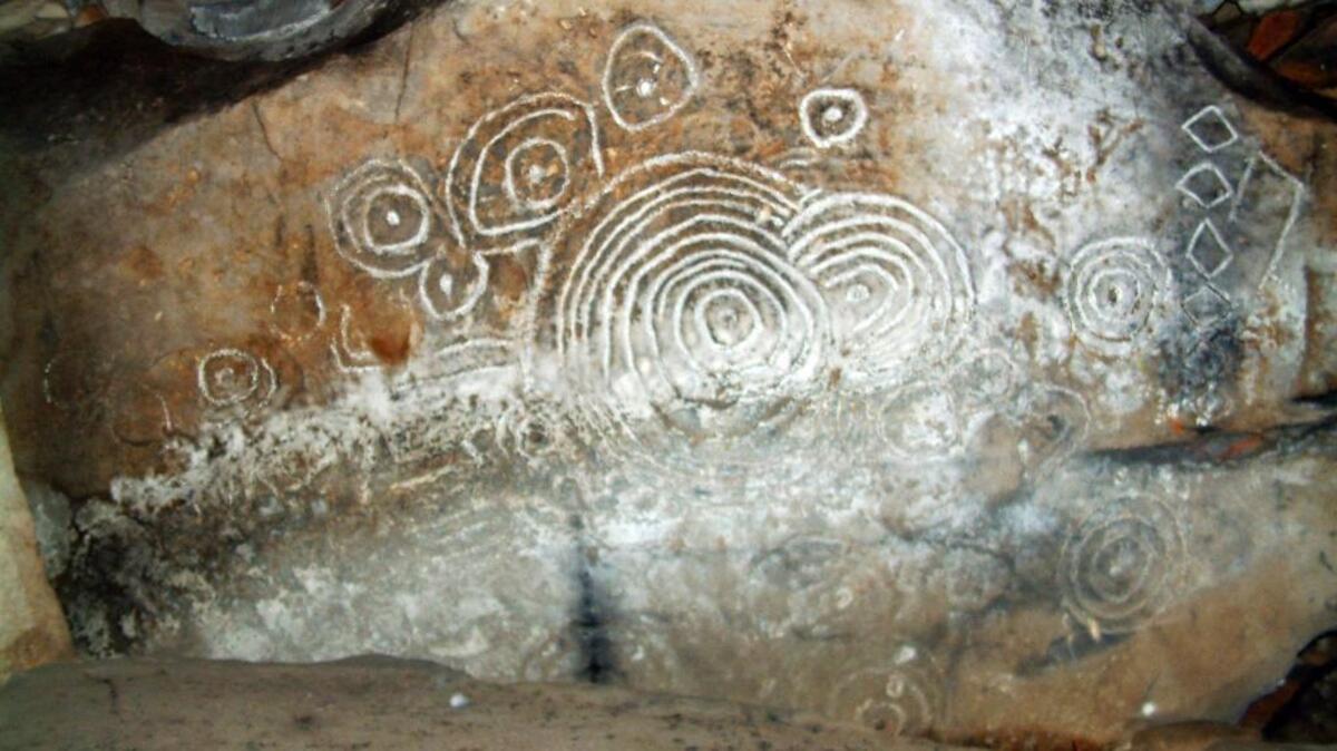 This 5,000-year-old stone carving in Meath, Ireland, predating Stonehenge by at least 1,000 years, may be the world's oldest surviving depiction of an eclipse.