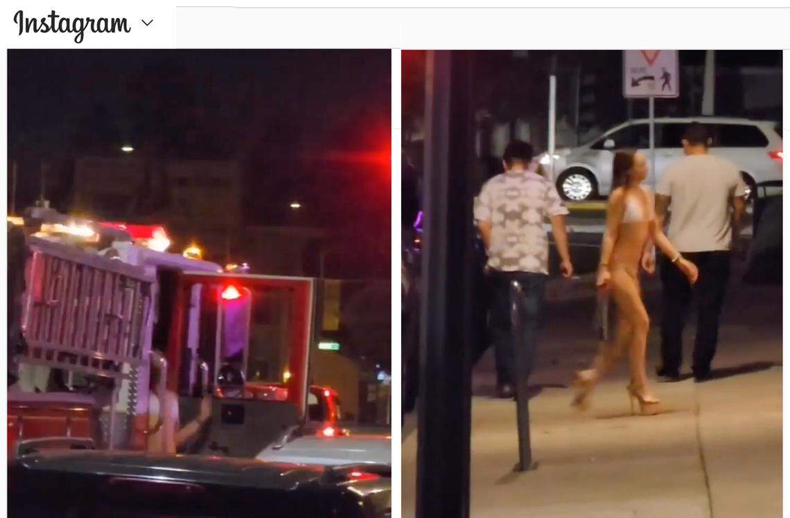 City officials called for an investigation after video surfaced of a fire truck dropping off a bikini-clad woman at a San Jose, California, strip club.