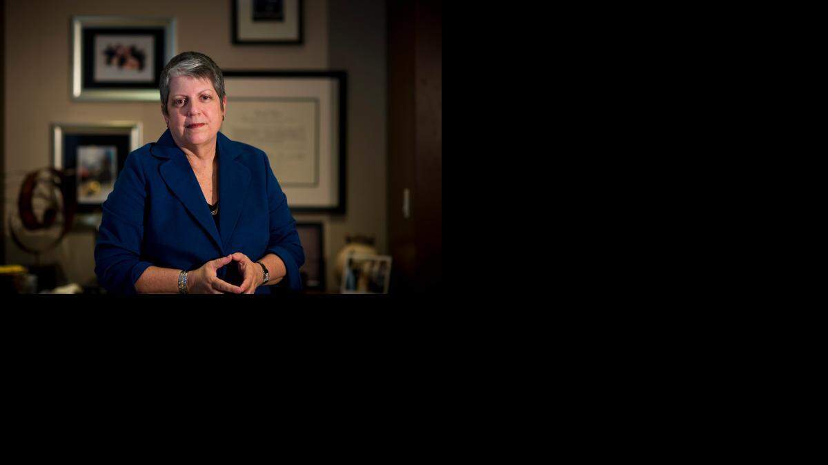 
UC President Janet Napolitano at her office in Oakland on Dec. 9.
