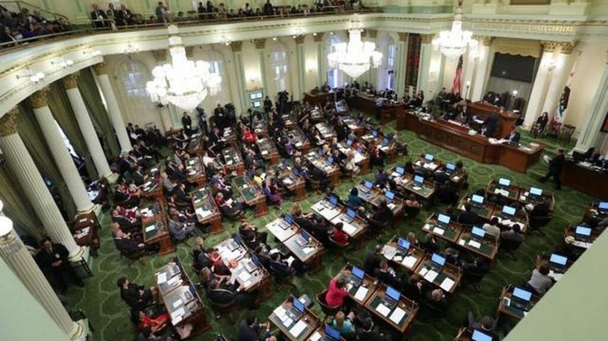 The California State Assembly meets for an organizational session where lawmakers took the oath of office on Dec. 1, 2014.