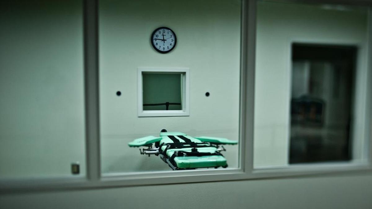 The lethal injection facility at San Quentin State Prison is shown in 2010. It was dismantled in 2019.