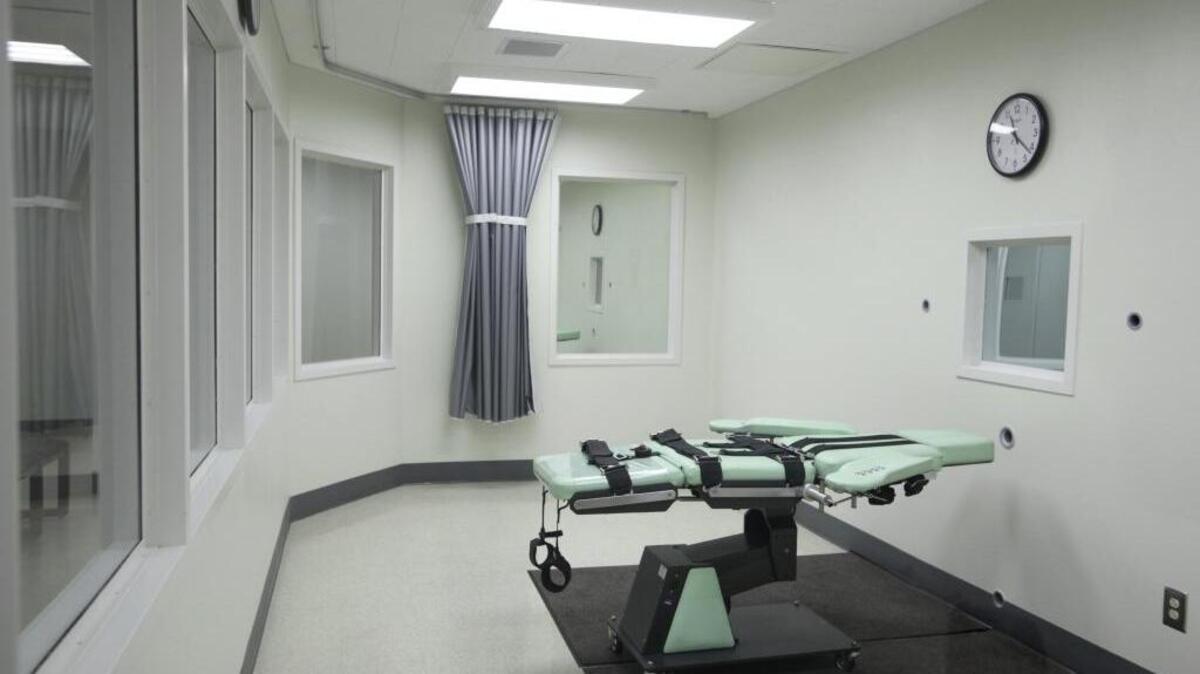 The death chamber of the new lethal injection facility at San Quentin State Prison in 2010.