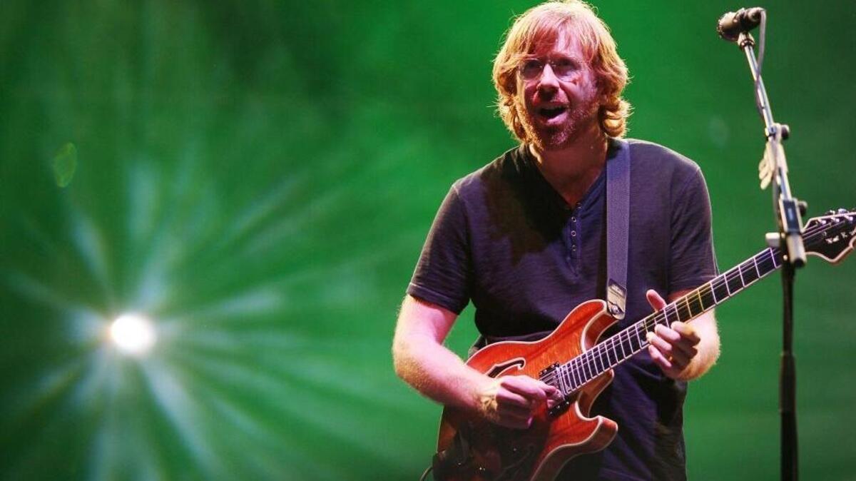 In this June 12, 2009 file photo provided by Fuse TV via Starpix, Trey Anastasio of the "Jam Band" Phish performs at Bonaroo 2009, in Manchester Tenn.