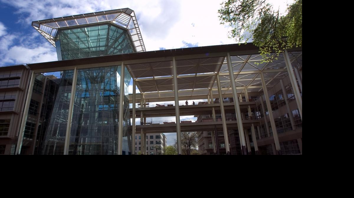 
CalPERS’ glass tower at the fund’s Sacramento headquarters.
