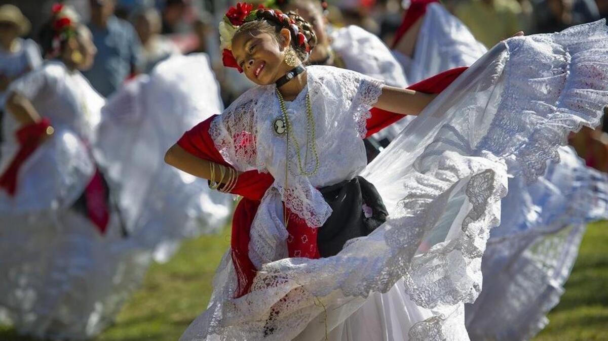 Breanna Sanchez, 9, performs with Folklorico Calli at an event in celebration of National Hispanic Heritage Month on Oct. 14, 2012 in Sacramento. This Hispanic Heritage Month, Sacramento cannot be silenced by ICE.
