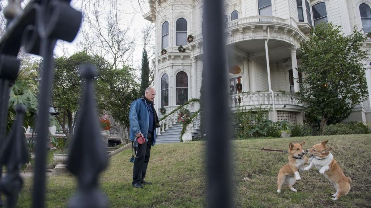 Gov. Jerry Brown and First Lady Anne Gust Brown - along with their dogs Sutter and Colusa - host Christmas dinner, Friday, Dec. 25, 2015 in the Governor’s Mansion for about 30 family and friends.